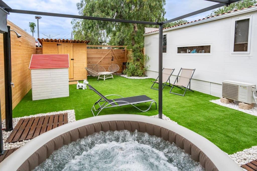 Private Paradise On Cozy Campsite, Jacuzzi, Netflix 拉斯加莱塔斯 外观 照片